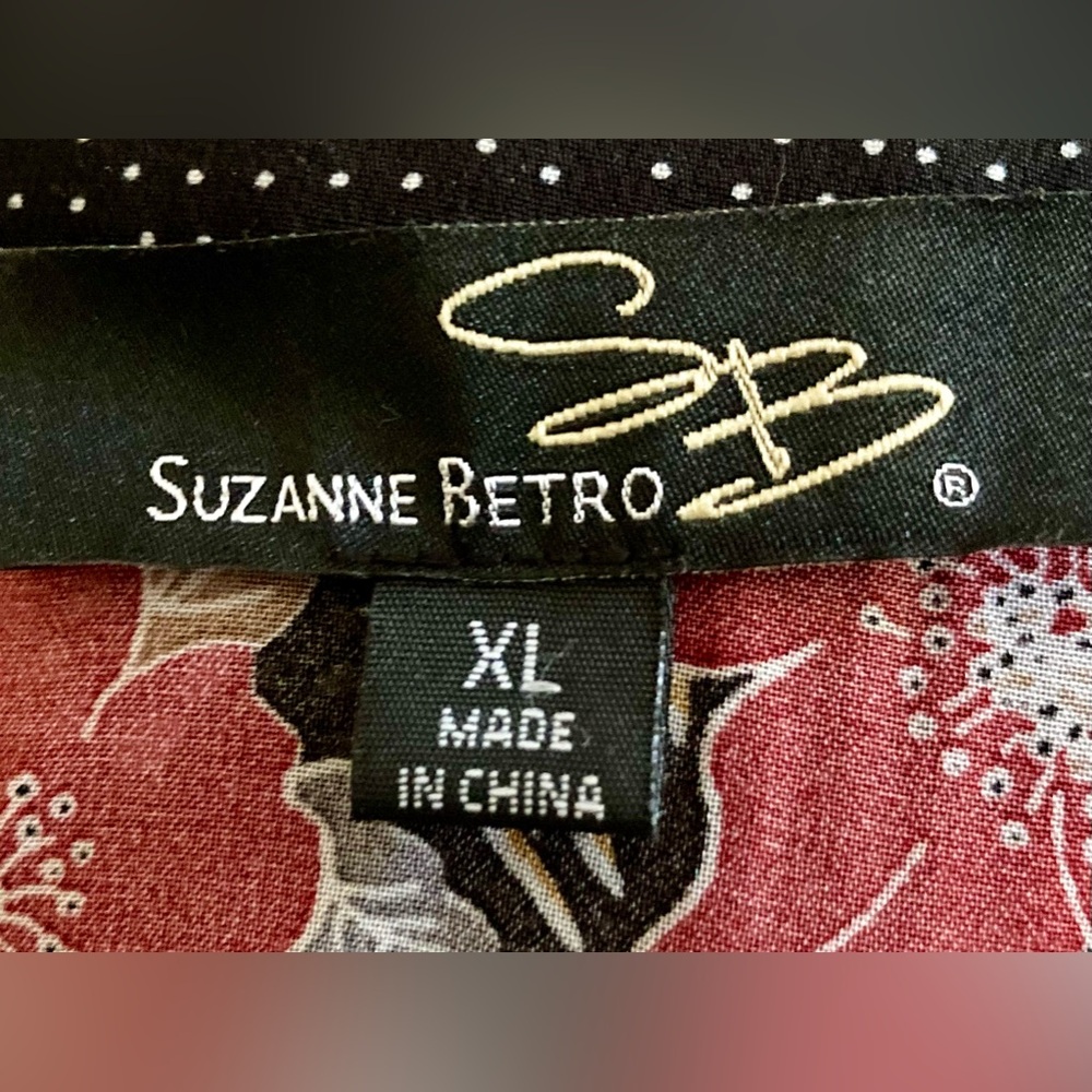 Suzanne Betro Tunic Boho Top Size XL - Picture 8 of 9